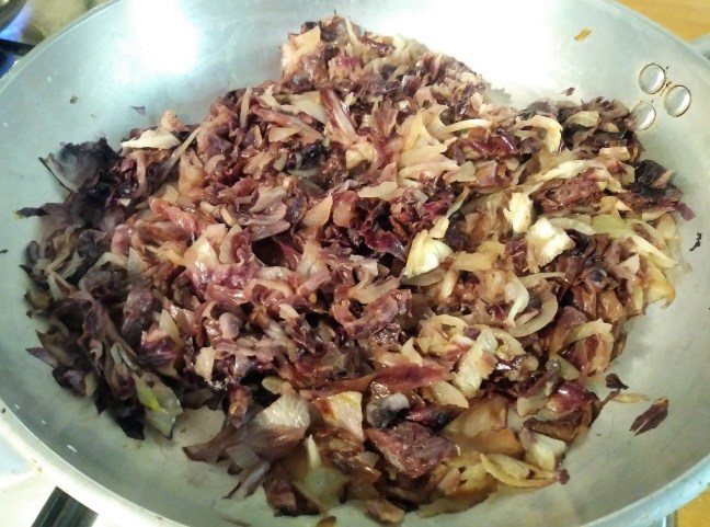 penne radicchio e speck (2)
